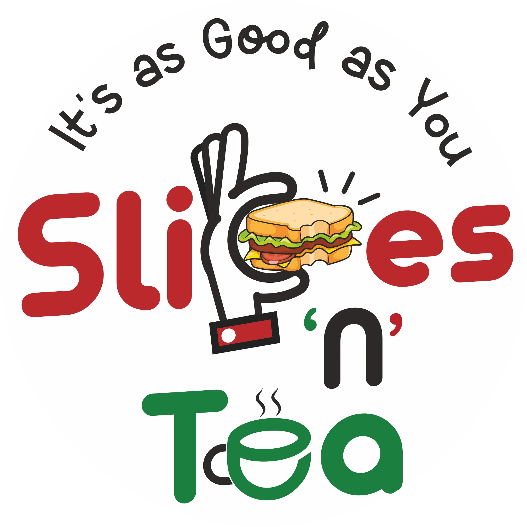 Slices n Tea Cafe Logo